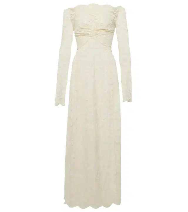 Rabanne Off-shoulder lace maxi dress