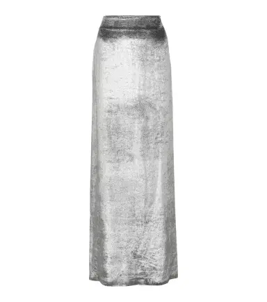 Brunello Cucinelli High-rise velvet maxi skirt | Thumbnail 1