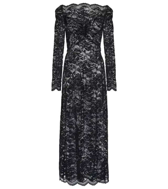 Rabanne Floral lace maxi dress