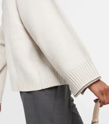 Brunello Cucinelli Wool, cashmere, and silk turtleneck sweater | Thumbnail 2