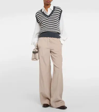 Brunello Cucinelli Cotton corduroy wide-leg pants | Thumbnail 2