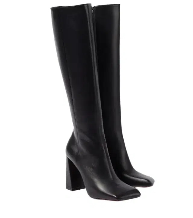 Amina Muaddi Marine 95 nappa leather knee-high boots