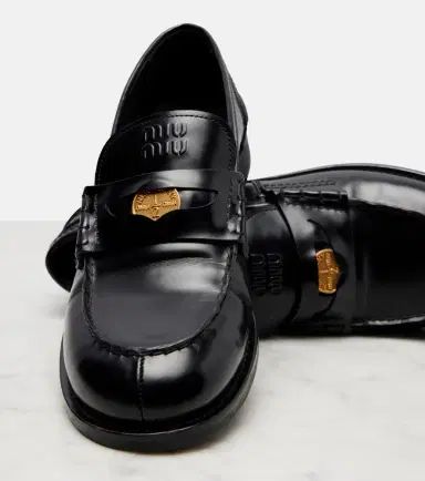 Miu Miu Leather loafers | Thumbnail 2 Miu Miu Leather loafers | Thumbnail 2