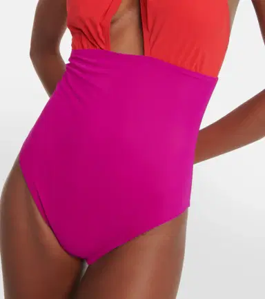 Karla Colletto Mabel colorblocked swimsuit | Thumbnail 3