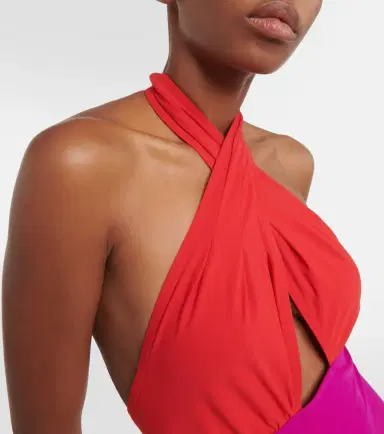 Karla Colletto Mabel colorblocked swimsuit | Thumbnail 4