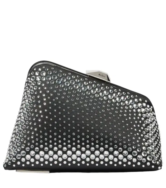 The Attico Midnight Mini embellished clutch