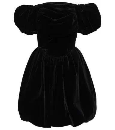Simone Rocha Off-shoulder velvet mini dress | Thumbnail 1
