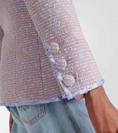 Etro Checked wool-blend tweed jacket | Thumbnail 2