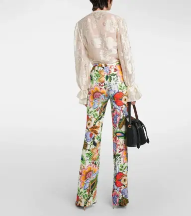 Etro High-rise floral straight pants | Thumbnail 2