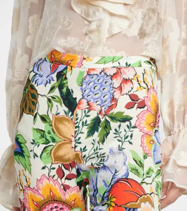 Etro High-rise floral straight pants | Thumbnail 4