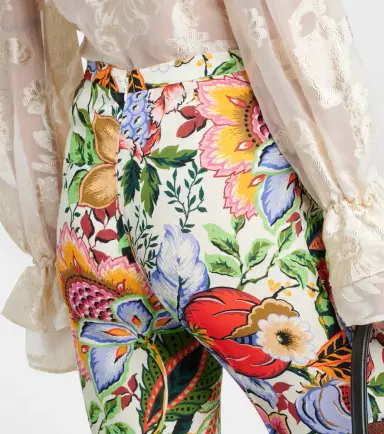 Etro High-rise floral straight pants | Thumbnail 5