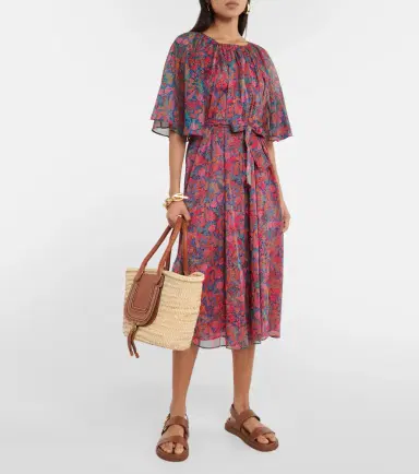 Eres Daisy floral cotton midi dress | Thumbnail 2