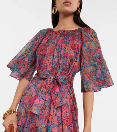 Eres Daisy floral cotton midi dress | Thumbnail 4