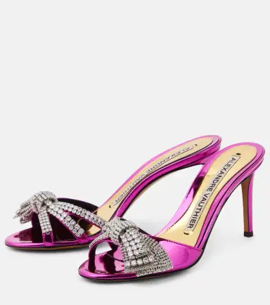 Alexandre Vauthier Shooting embellished mules | Thumbnail 6