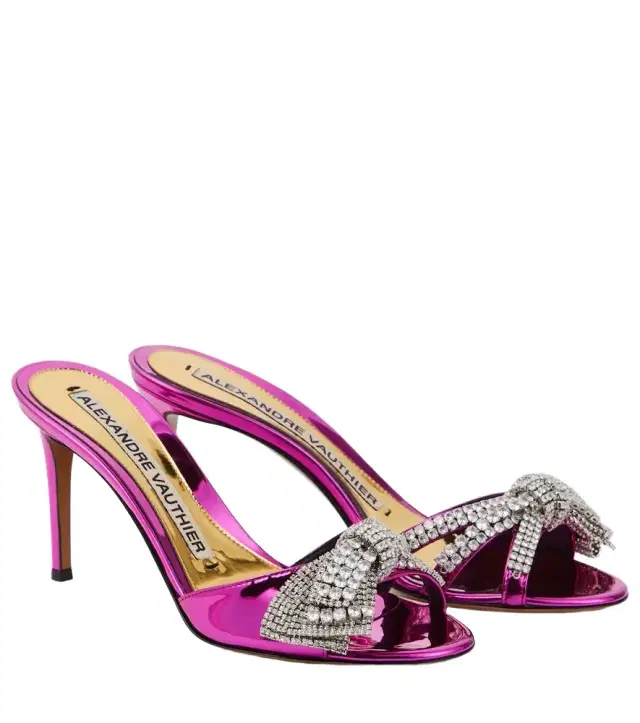 Alexandre Vauthier Shooting embellished mules