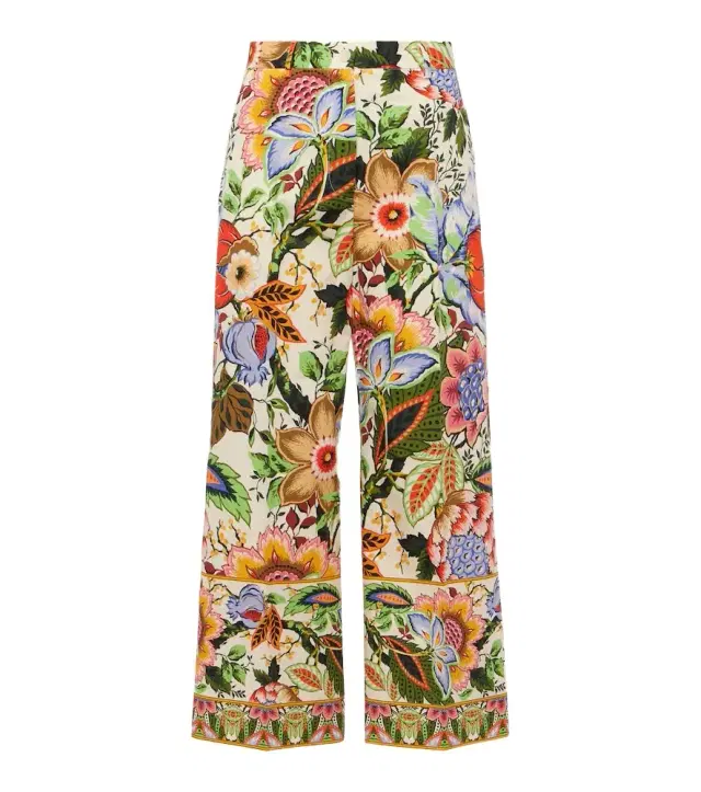 Etro Floral cotton culottes