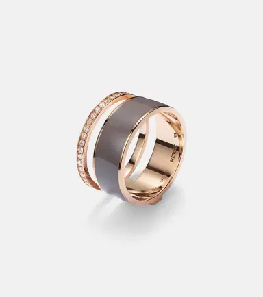 Repossi Berbere Chromatic 18kt rose gold ring with diamonds | Thumbnail 2
