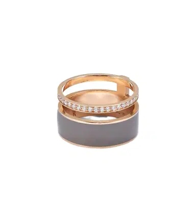 Repossi Berbere Chromatic 18kt rose gold ring with diamonds | Thumbnail 1