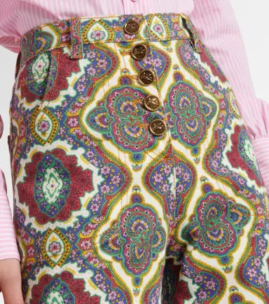 Etro Printed high-rise wide-leg jeans | Thumbnail 5