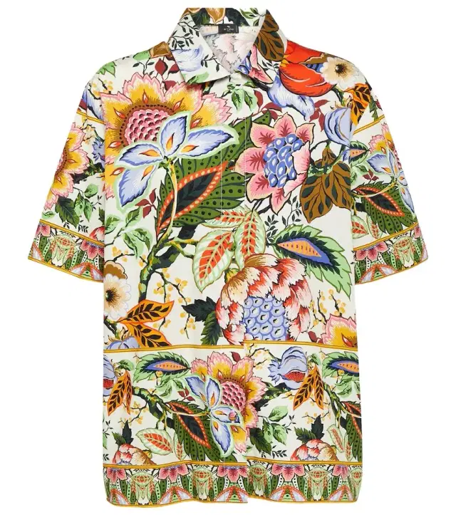 Etro Floral cotton shirt