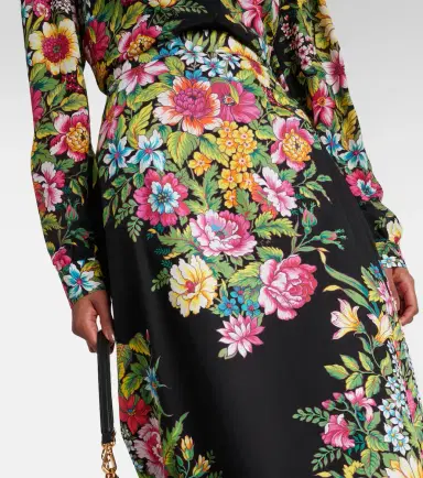 Etro Floral cotton maxi skirt | Thumbnail 3
