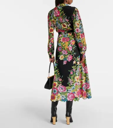 Etro Floral cotton maxi skirt | Thumbnail 4