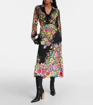 Etro Floral cotton maxi skirt | Thumbnail 5