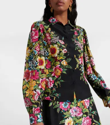 Etro Printed silk shirt | Thumbnail 3
