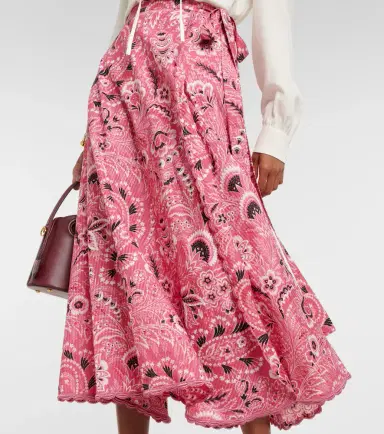 Etro Paisley cotton and silk maxi skirt | Thumbnail 2
