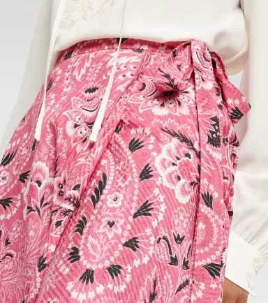 Etro Paisley cotton and silk maxi skirt | Thumbnail 4