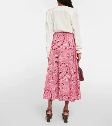 Etro Paisley cotton and silk maxi skirt | Thumbnail 5