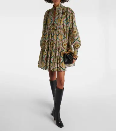 Etro Printed cotton shirt dress | Thumbnail 5