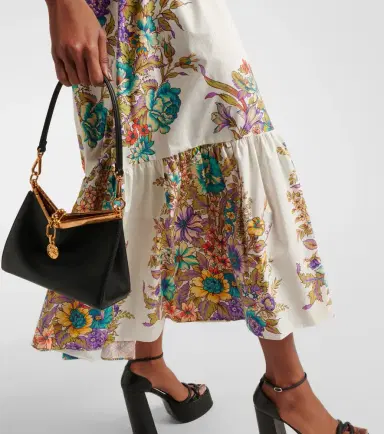 Etro Floral cotton poplin maxi dress | Thumbnail 3
