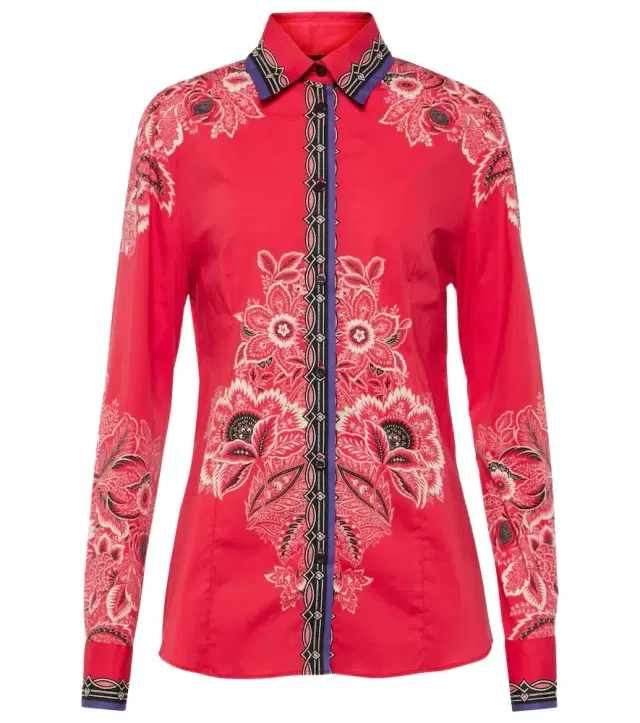Etro Floral cotton-blend shirt