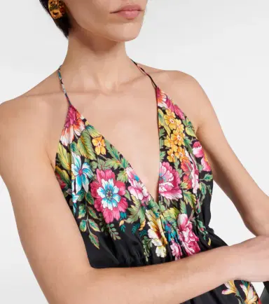 Etro Floral silk midi dress | Thumbnail 2