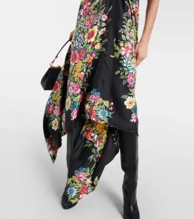 Etro Floral silk midi dress | Thumbnail 4