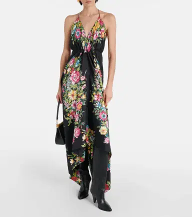 Etro Floral silk midi dress | Thumbnail 6