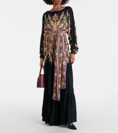 Etro Printed tiered gown | Thumbnail 2
