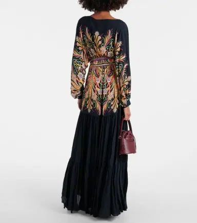 Etro Printed tiered gown | Thumbnail 3