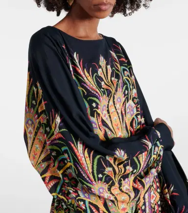 Etro Printed tiered gown | Thumbnail 4
