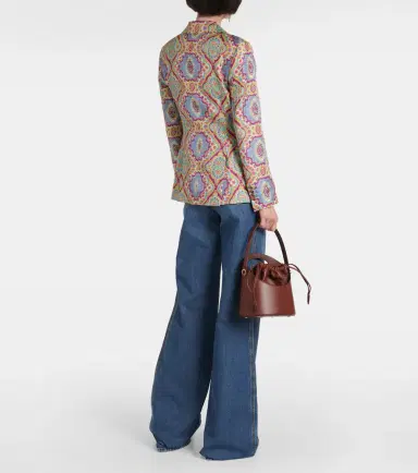 Etro Printed single-breasted silk blazer | Thumbnail 5