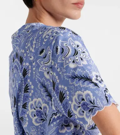 Etro Printed cotton jersey T-shirt | Thumbnail 3