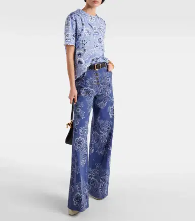 Etro Printed cotton jersey T-shirt | Thumbnail 5