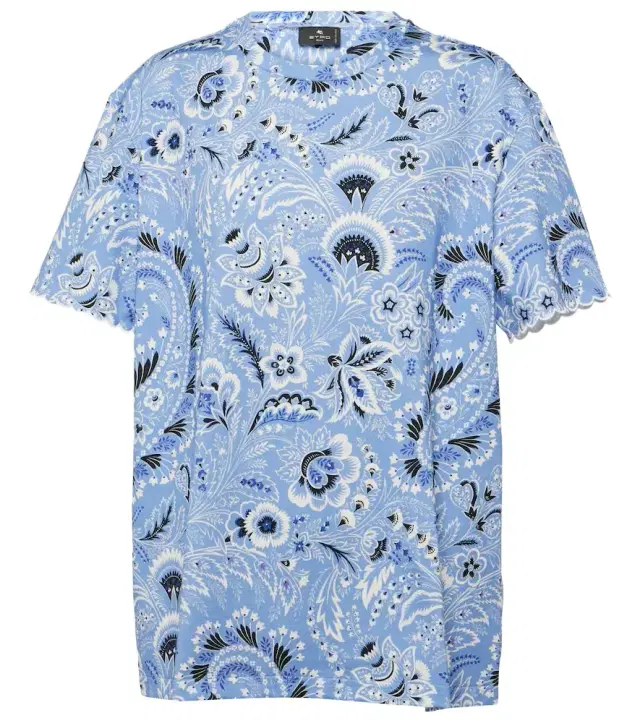 Etro Printed cotton jersey T-shirt