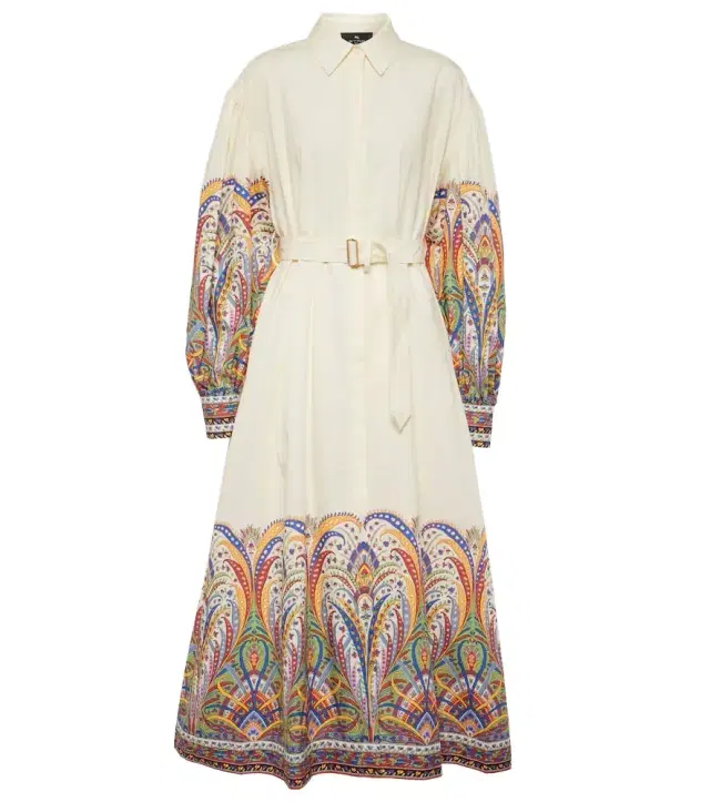 Etro Paisley cotton poplin shirt dress