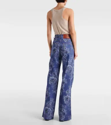 Etro Floral high-rise flared jeans | Thumbnail 5