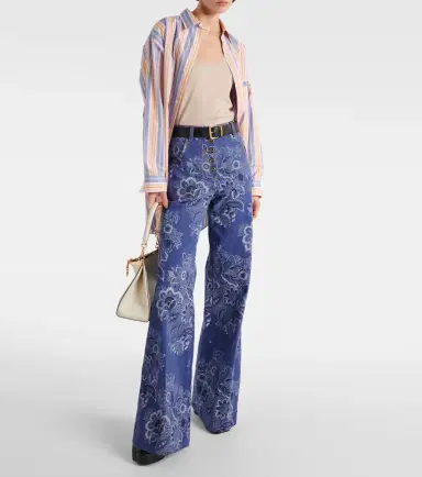 Etro Floral high-rise flared jeans | Thumbnail 6