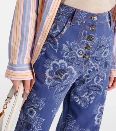 Etro Floral high-rise flared jeans | Thumbnail 7