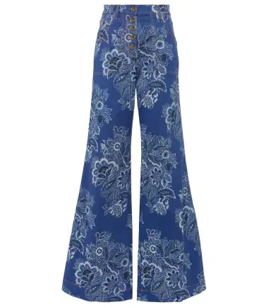 Etro Floral high-rise flared jeans | Thumbnail 1