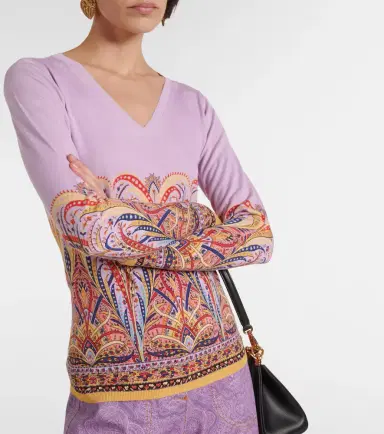 Etro Printed silk-blend sweater | Thumbnail 2